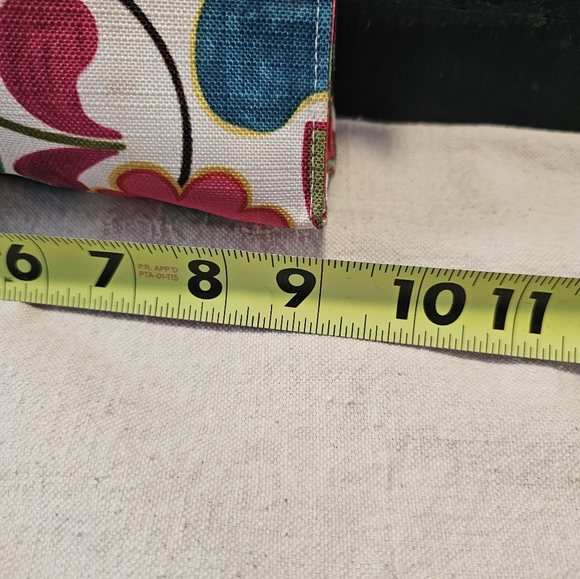 Clinique Cosmetic Makeup Bag 8”x6” Daisy Floral Pattern Travel Beach - Picture 9 of 14